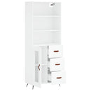 vidaXL fehér szerelt fa magasszekrény 69,5 x 34 x 180 cm