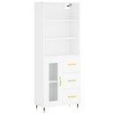 vidaXL fehér szerelt fa magasszekrény 69,5 x 34 x 180 cm