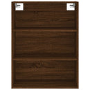 vidaXL barna tölgy színű szerelt fa magasszekrény 69,5 x 34 x 180 cm