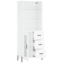 vidaXL fehér szerelt fa magasszekrény 69,5 x 34 x 180 cm