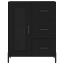 vidaXL fekete szerelt fa magasszekrény 69,5 x 34 x 180 cm