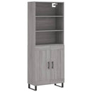 vidaXL szürke sonoma szerelt fa magasszekrény 69,5 x 34 x 180 cm
