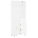 vidaXL fehér szerelt fa magasszekrény 69,5 x 34 x 180 cm