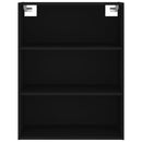 vidaXL fekete szerelt fa magasszekrény 69,5 x 34 x 180 cm