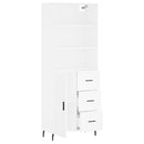 vidaXL fehér szerelt fa magasszekrény 69,5 x 34 x 180 cm