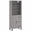 vidaXL szürke sonoma szerelt fa magasszekrény 69,5 x 34 x 180 cm