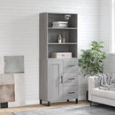 vidaXL szürke sonoma szerelt fa magasszekrény 69,5 x 34 x 180 cm