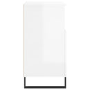 vidaXL 2 db magasfényű fehér szerelt fa tálalószekrény