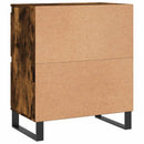 vidaXL 2 db füstös tölgy szerelt fa tálalószekrény