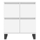 vidaXL 3 db fehér szerelt fa tálalószekrény