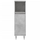 vidaXL 3 részes betonszürke szerelt fa fürdőszobai bútorszett