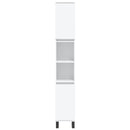 vidaXL 3 részes fehér szerelt fa fürdőszobai bútorszett