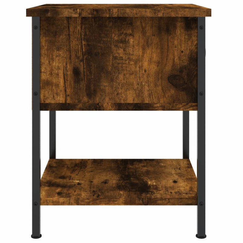 vidaXL füstös tölgy színű szerelt fa éjjeliszekrény 34 x 35,5 x 45 cm