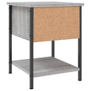 vidaXL 2 db szürke sonoma színű szerelt fa éjjeliszekrény 34x35,5x45cm