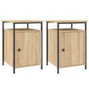 vidaXL 2 db sonoma tölgy színű szerelt fa éjjeliszekrény 40x42x60 cm