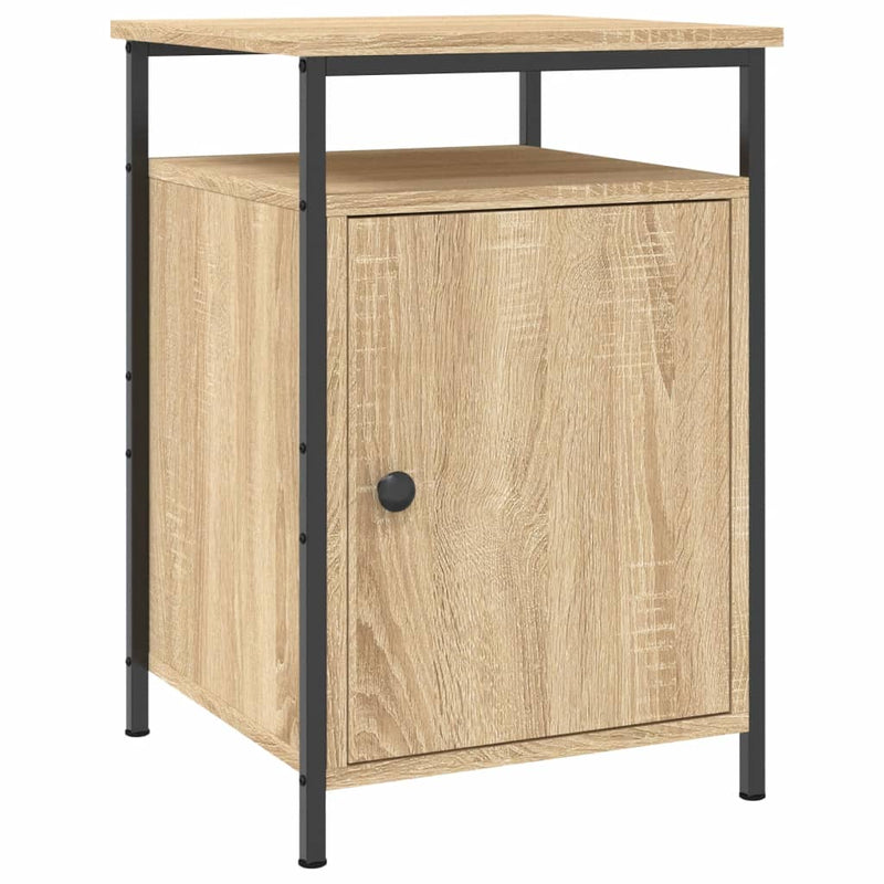 vidaXL 2 db sonoma tölgy színű szerelt fa éjjeliszekrény 40x42x60 cm