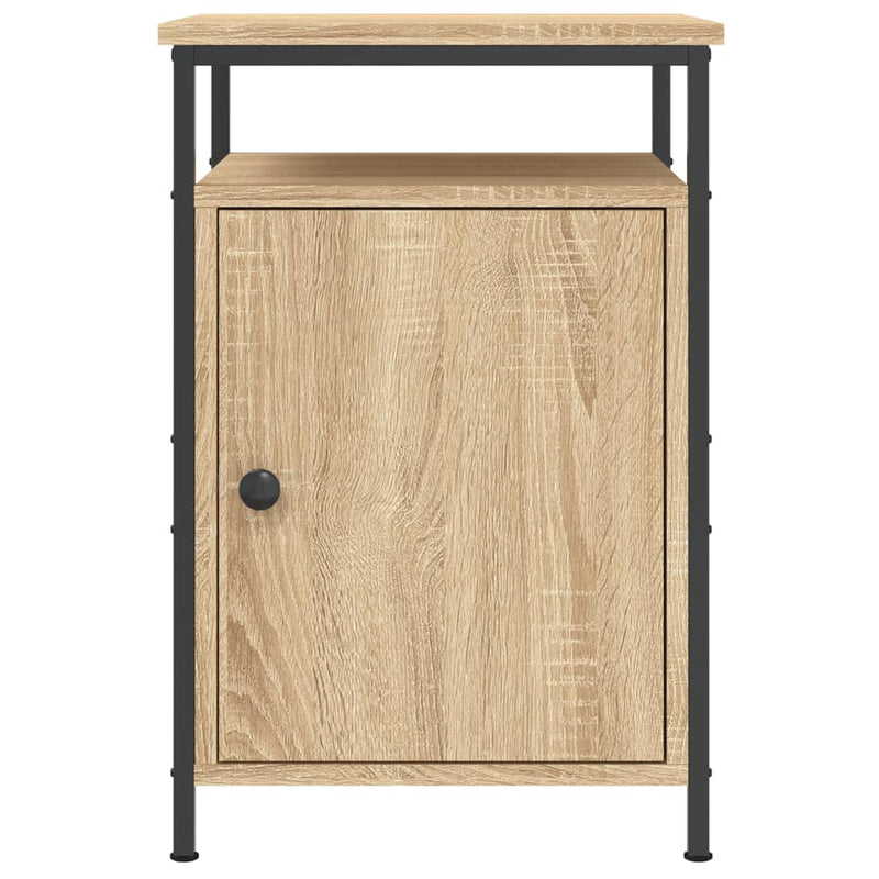 vidaXL 2 db sonoma tölgy színű szerelt fa éjjeliszekrény 40x42x60 cm