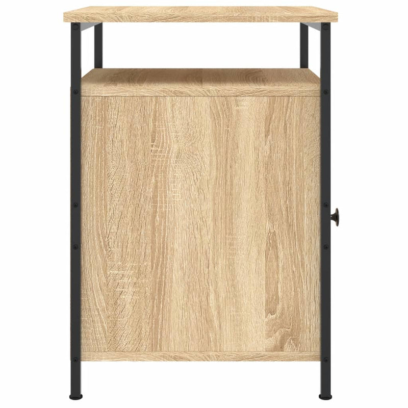 vidaXL 2 db sonoma tölgy színű szerelt fa éjjeliszekrény 40x42x60 cm