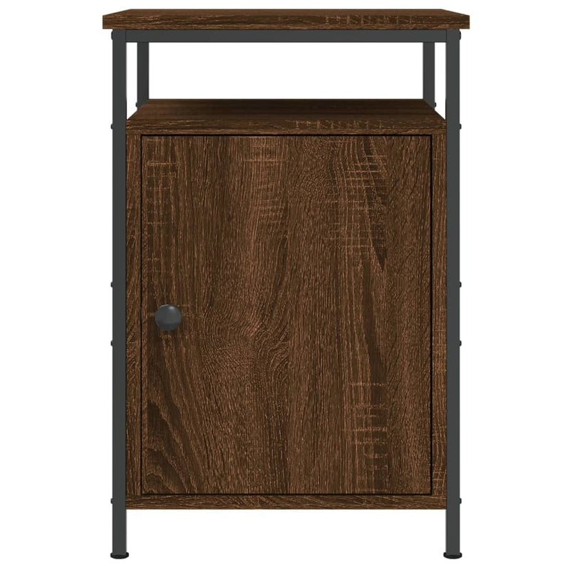 vidaXL 2 db barna tölgyszínű szerelt fa éjjeliszekrény 40 x 42 x 60 cm