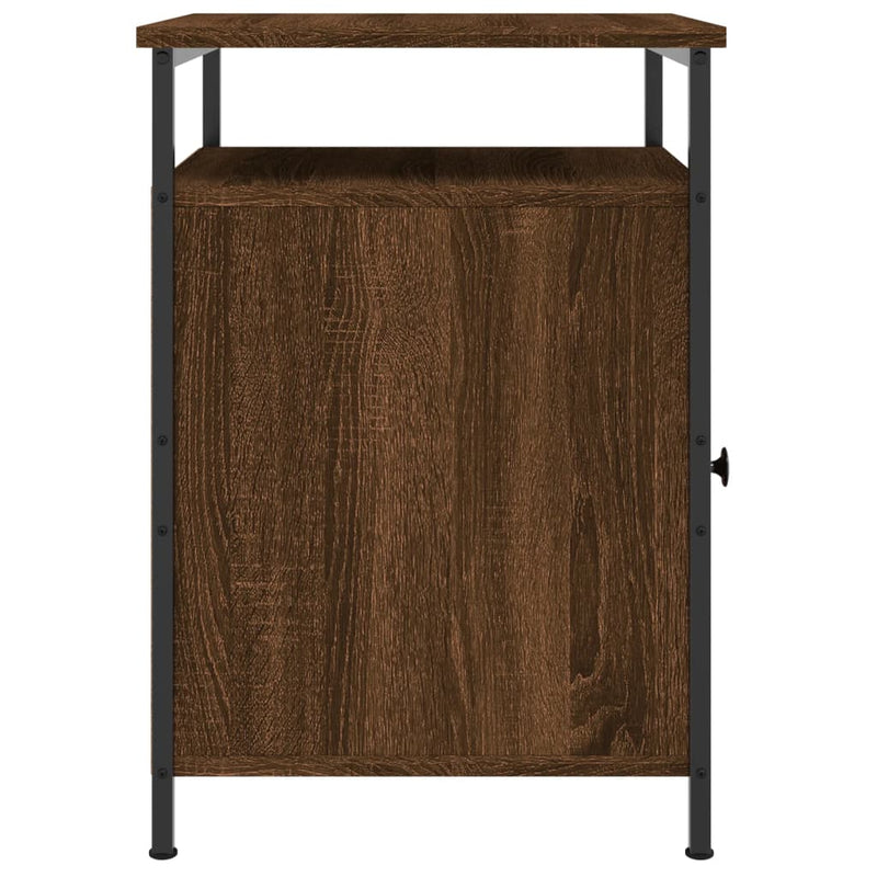 vidaXL 2 db barna tölgyszínű szerelt fa éjjeliszekrény 40 x 42 x 60 cm