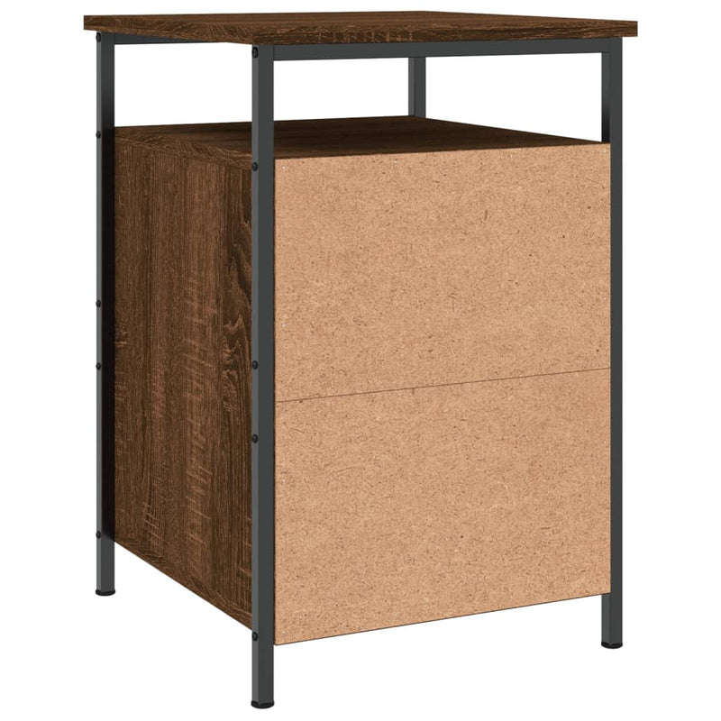 vidaXL 2 db barna tölgyszínű szerelt fa éjjeliszekrény 40 x 42 x 60 cm