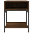 vidaXL 2 db barna tölgy színű szerelt fa éjjeliszekrény 40x41x50 cm