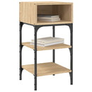 vidaXL 2 db sonoma tölgy színű szerelt fa éjjeliszekrény 35x34,5x70 cm