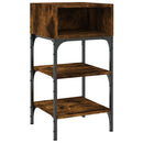 vidaXL 2 db füstös tölgy színű szerelt fa éjjeliszekrény 35x34,5x70 cm