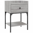 vidaXL szürke sonoma színű szerelt fa éjjeliszekrény 40,5 x 31 x 60 cm