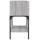 vidaXL szürke sonoma színű szerelt fa éjjeliszekrény 40,5 x 31 x 60 cm