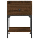 vidaXL 2 db barna tölgy színű szerelt fa éjjeliszekrény 40,5x31x60 cm