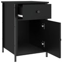 vidaXL fekete szerelt fa éjjeliszekrény 40 x 42 x 60 cm