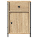 vidaXL 2 db sonoma tölgy színű szerelt fa éjjeliszekrény 40x42x60 cm