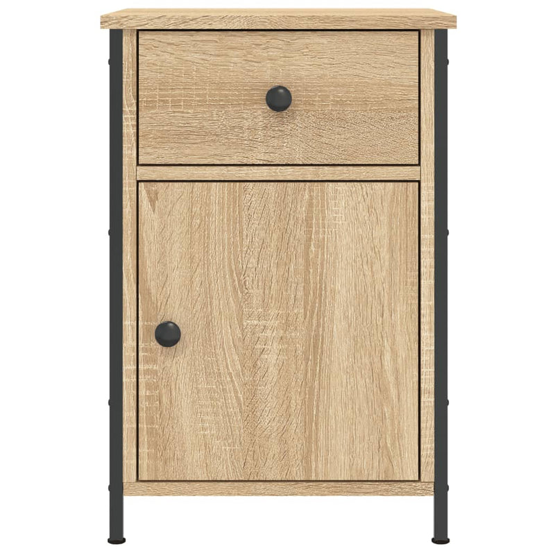 vidaXL 2 db sonoma tölgy színű szerelt fa éjjeliszekrény 40x42x60 cm