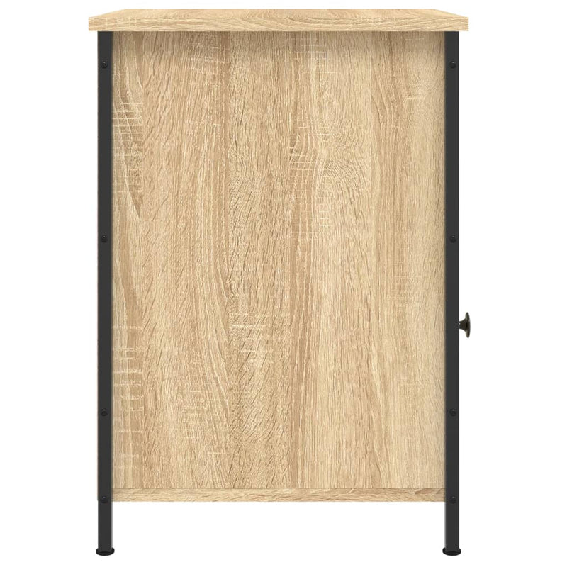vidaXL 2 db sonoma tölgy színű szerelt fa éjjeliszekrény 40x42x60 cm
