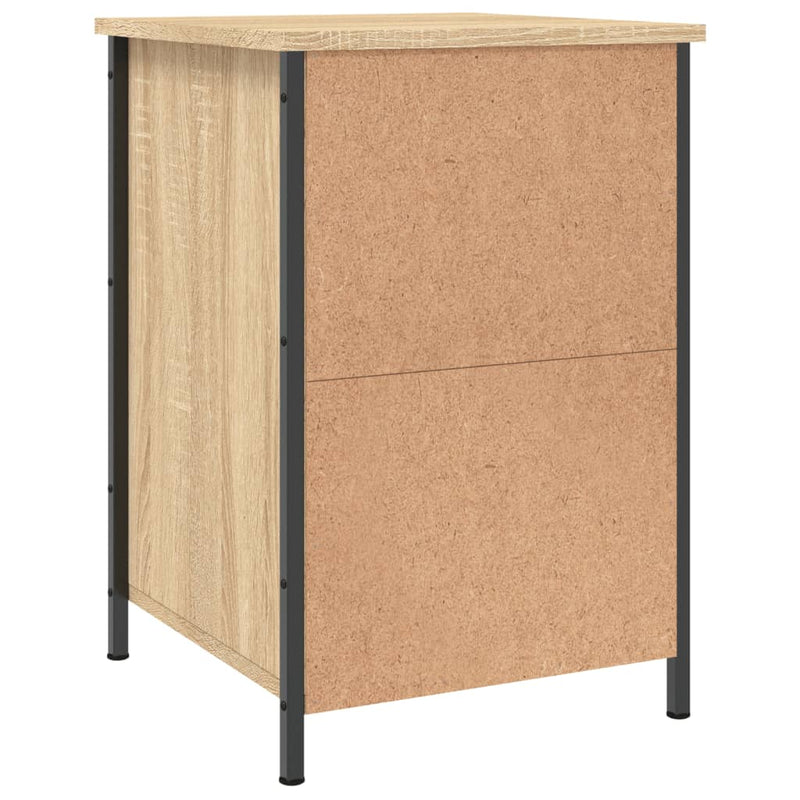 vidaXL 2 db sonoma tölgy színű szerelt fa éjjeliszekrény 40x42x60 cm