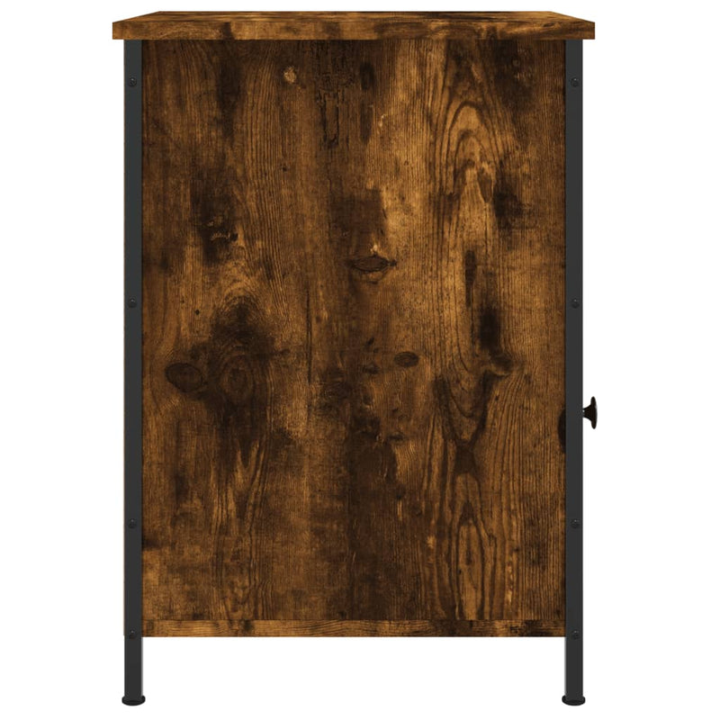 vidaXL 2 db füstös tölgy színű szerelt fa éjjeliszekrény 40x42x60 cm