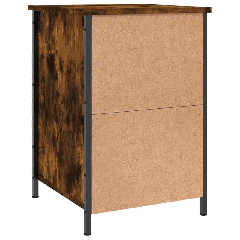 vidaXL 2 db füstös tölgy színű szerelt fa éjjeliszekrény 40x42x60 cm