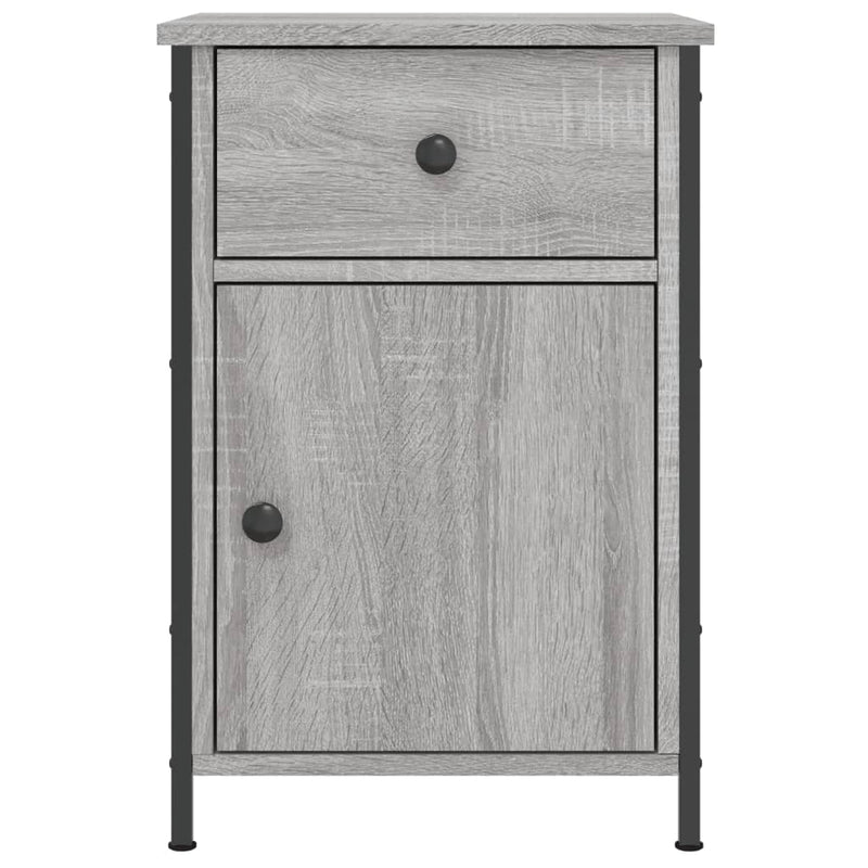 vidaXL 2 db szürke sonoma színű szerelt fa éjjeliszekrény 40x42x60 cm