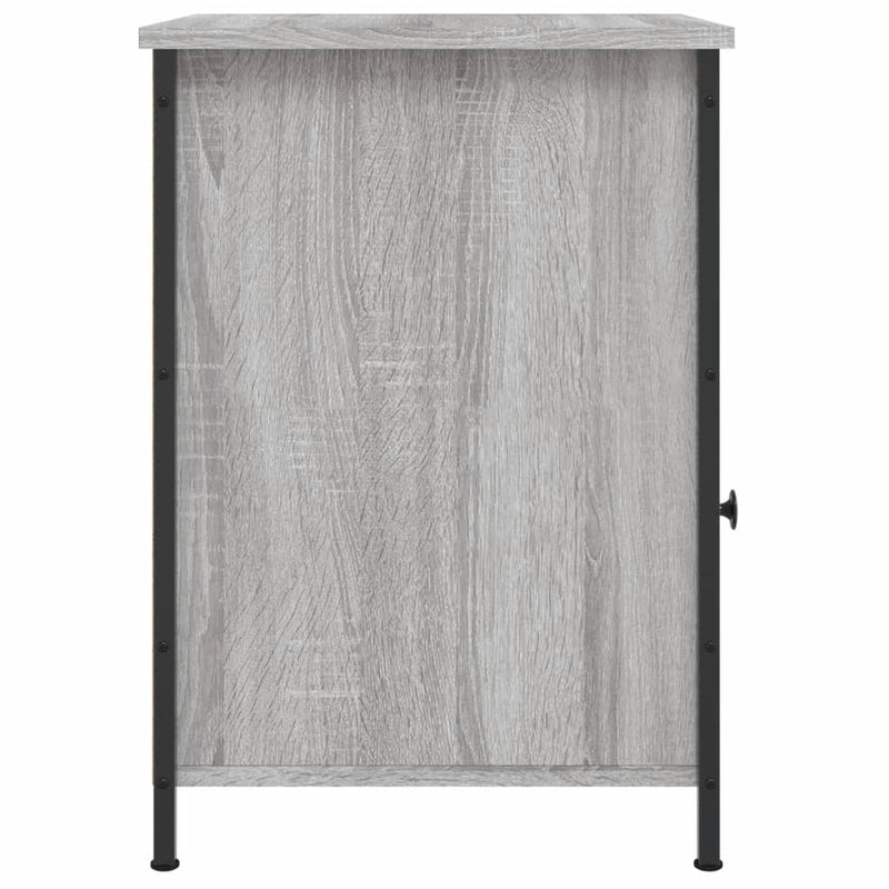 vidaXL 2 db szürke sonoma színű szerelt fa éjjeliszekrény 40x42x60 cm