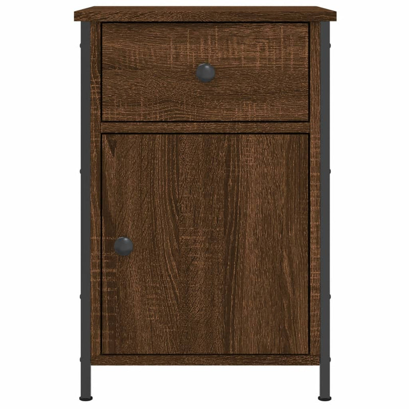 vidaXL 2 db barna tölgyszínű szerelt fa éjjeliszekrény 40 x 42 x 60 cm