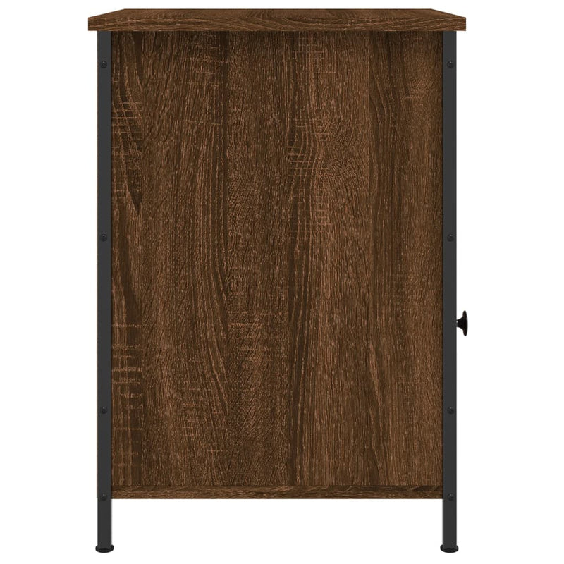 vidaXL 2 db barna tölgyszínű szerelt fa éjjeliszekrény 40 x 42 x 60 cm