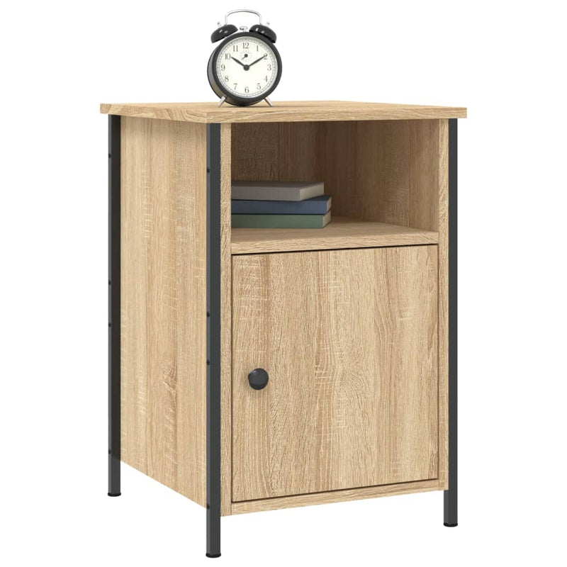 vidaXL 2 db sonoma tölgy színű szerelt fa éjjeliszekrény 40x42x60 cm