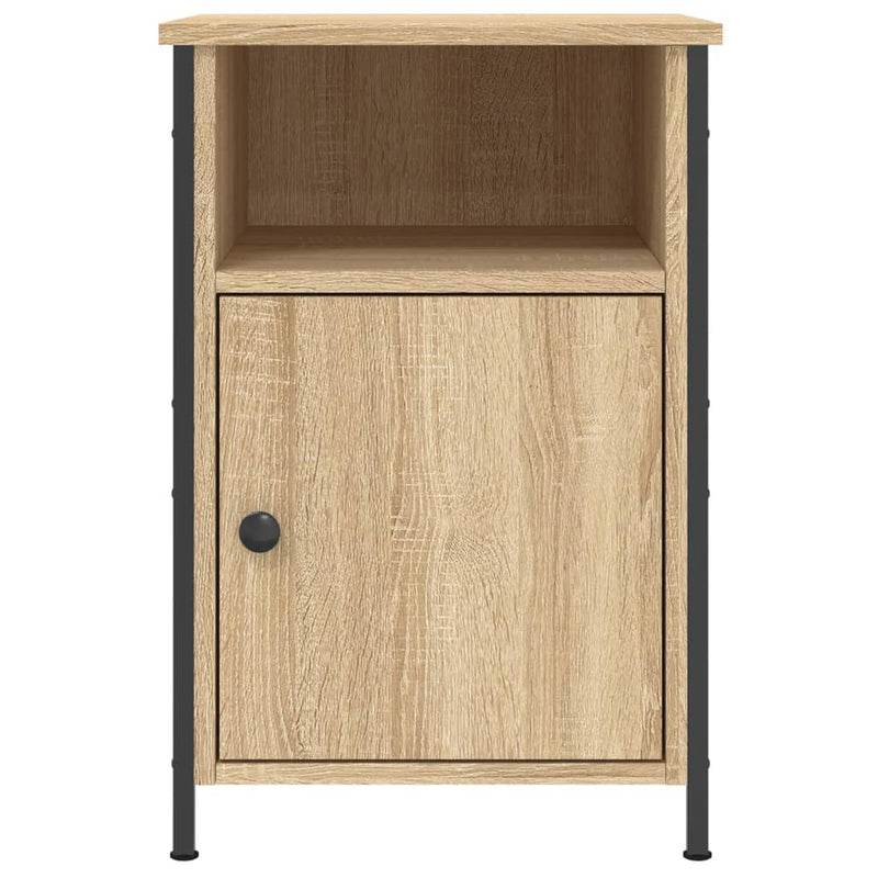 vidaXL 2 db sonoma tölgy színű szerelt fa éjjeliszekrény 40x42x60 cm