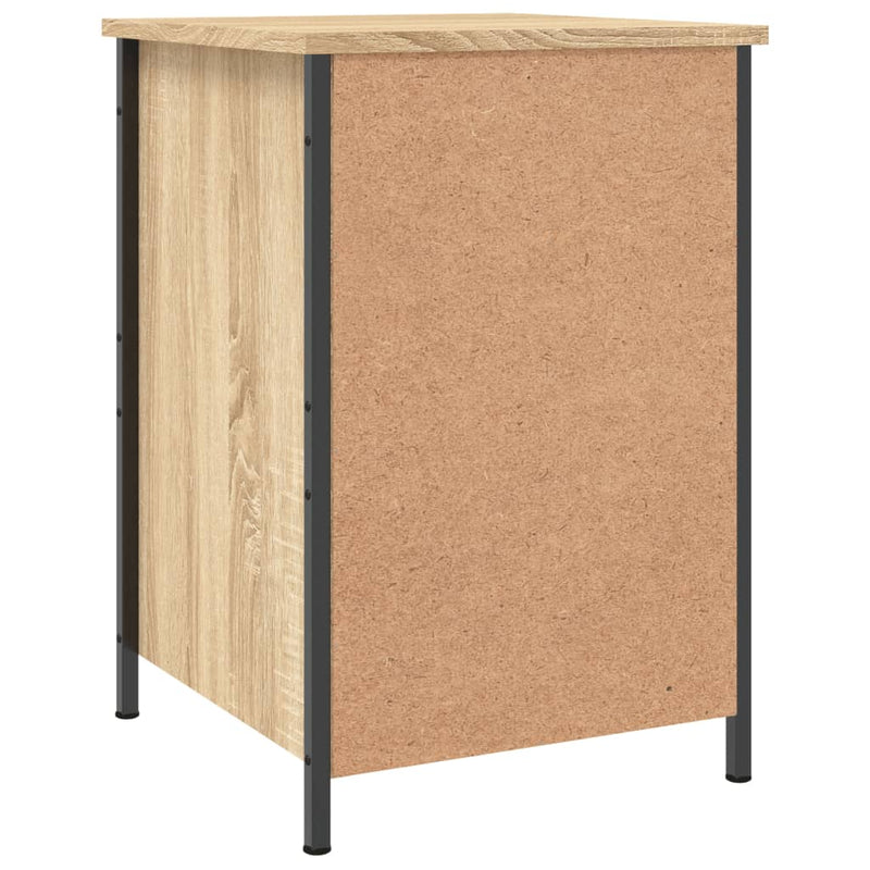 vidaXL 2 db sonoma tölgy színű szerelt fa éjjeliszekrény 40x42x60 cm