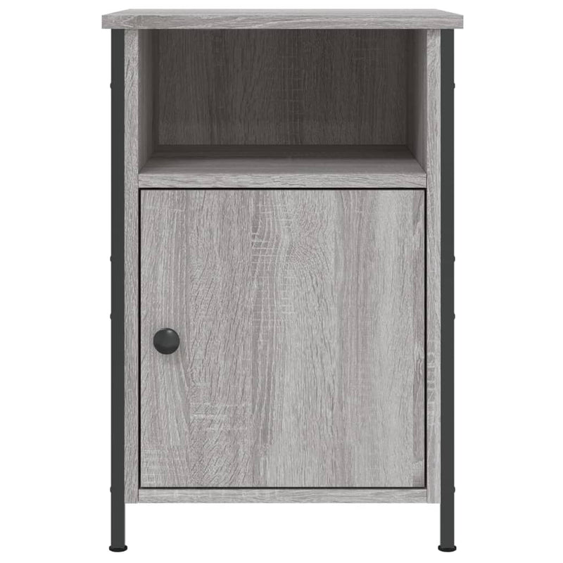 vidaXL 2 db szürke sonoma színű szerelt fa éjjeliszekrény 40x42x60 cm