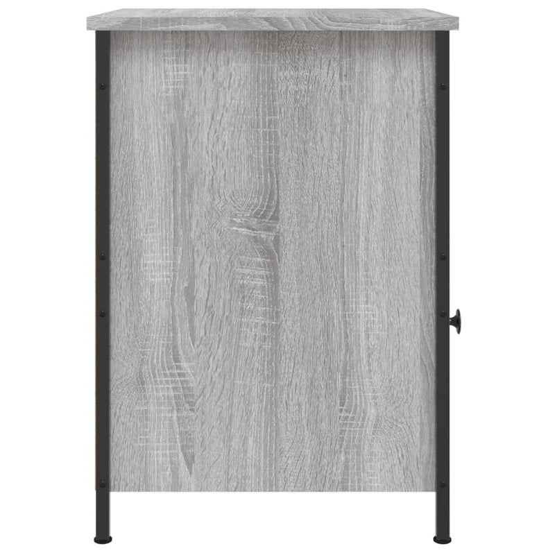 vidaXL 2 db szürke sonoma színű szerelt fa éjjeliszekrény 40x42x60 cm