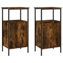 vidaXL 2 db füstös tölgy színű éjjeliszekrény 41 x 31 x 80 cm