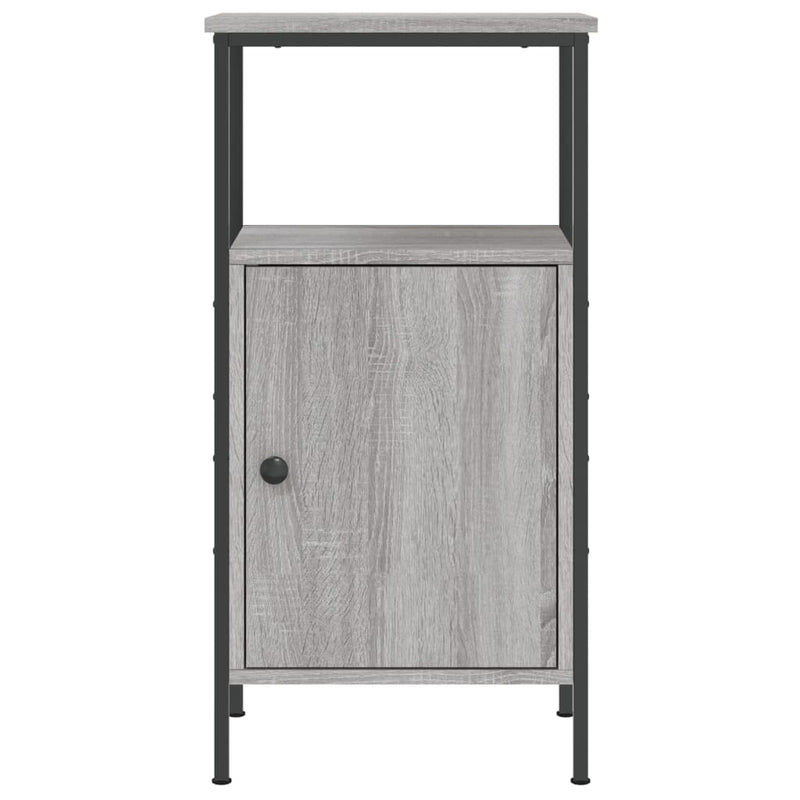 vidaXL szürke sonoma színű szerelt fa éjjeliszekrény 41x31x80 cm