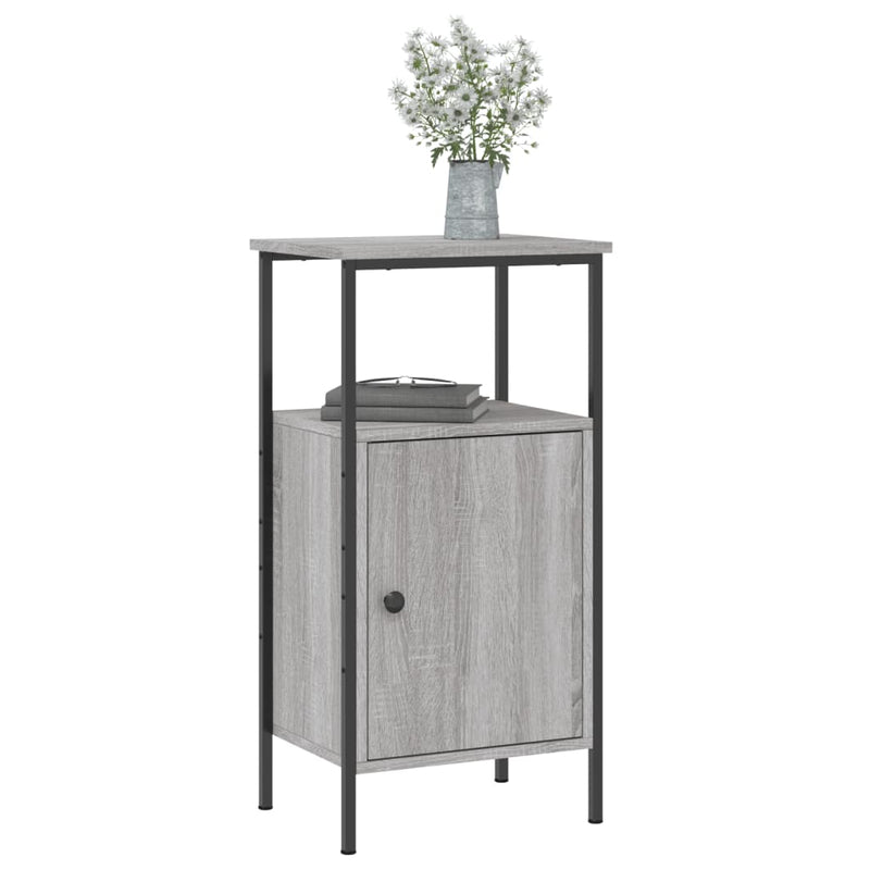 vidaXL 2 db szürke sonoma színű éjjeliszekrény 41 x 31 x 80 cm